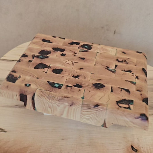 Hickory End Grain Cutting Board