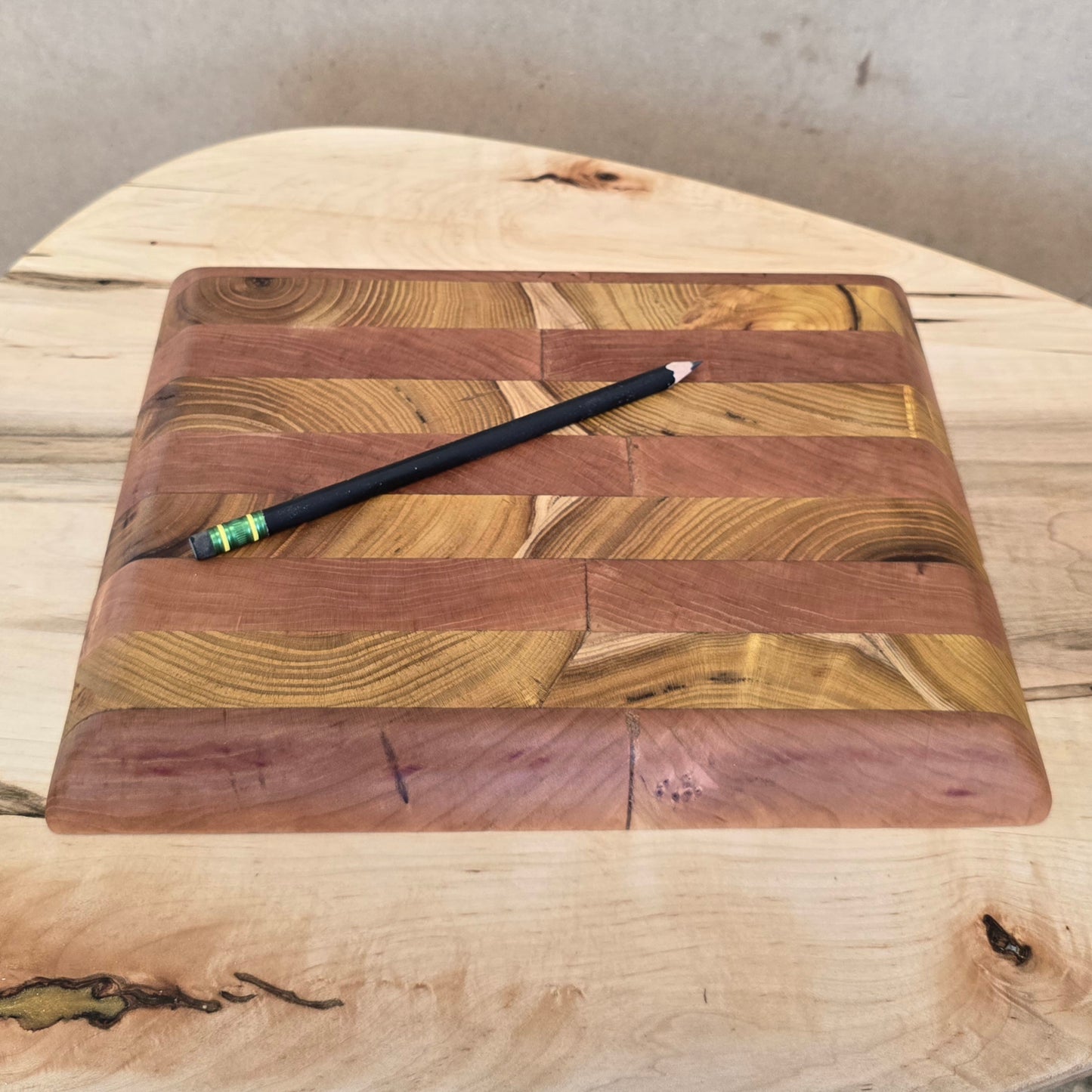 Cherry Mulberry End Grain Cutting Board